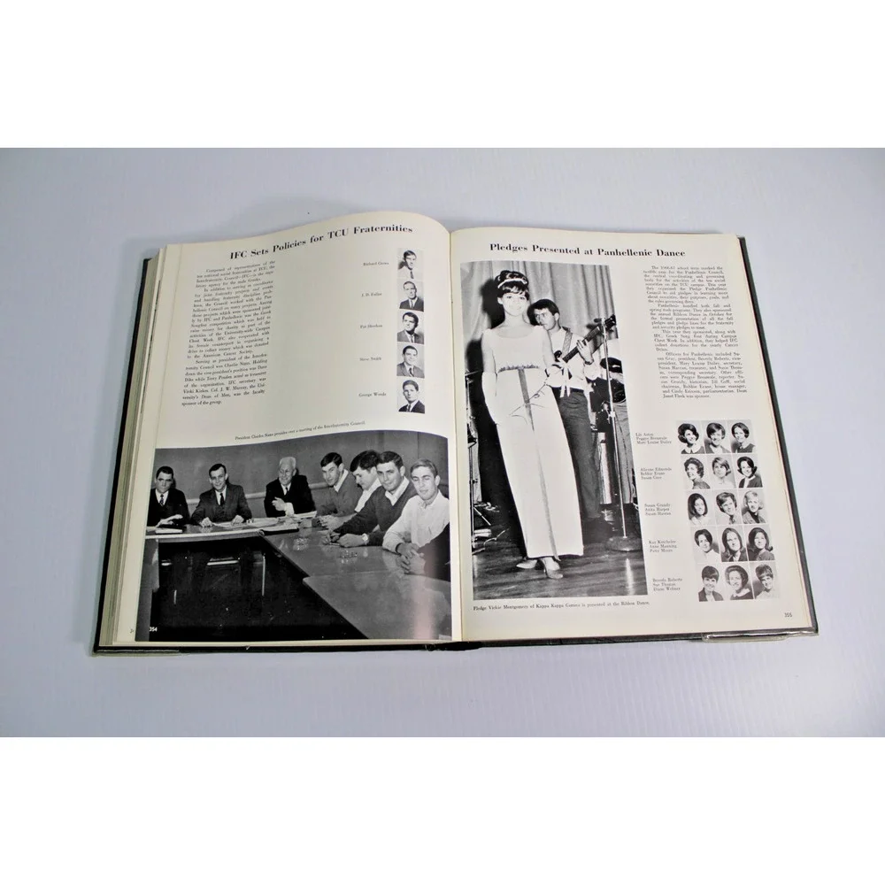 Vintage 1967 Texas Christian University Yearbook Fort Worth The Horned Frog TCU